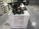 17 · BOSCH RADIAL ARM DOCKING SAW, MOD: PCM1800SD, 254mm WITH, WHITE LAMINATE 7 DRAWER PLAN FILE CABINET
