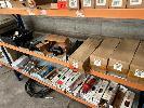 280 · PNEUMATIC WATER/OIL TRAPS, DIXON, 4 x PART NO: F17-B00GM, 3 x REGULATORS, PART NO: R17-600GR &, TRAY ASSORTED GAUGES, REGULATORS & FITTINGS TO SUIT, AS NEW, 1 x SHELF