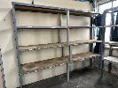 3 X Alloy Frame Shelf Units, 4 Tier, 2100 X 600 X 2400mm (H), 26000 X 600 X 2400mm (H) & 3200 X 600 X 2400mm (H),, Ply Board Shelves