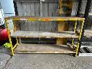 Steel Tube Rack, 2100 X 450 X 1220mm, 3 Tier, Mdf Board Shelves