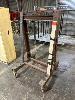 DOUBLE SIDED GLASS PANEL STAND, MOBILE, 940mm