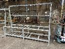 Galv Steel Tube Work Bench, 3100 X 800 X 800mm (H), (No Top) With 1400mm Backboard