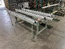 42 · PAIR EXTENDABLE GLASS PANEL STANDS, 2300 x 1300mm, EXTENDED 2400mm