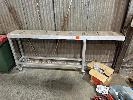 50 · ALLOY ROLLER BENCH, 2200mm (L), MOBILE, LOCKING CASTORS