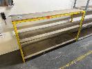Pair Steel Tube Shelf Units, 2100 X 450 X 1200mm & 2400 X 500 X 2400mm, 4 & 5 Tier,, Mdf Shelves