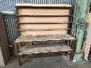 ALLOY FRAME WORK BENCH, 2970 x 500mm, MULTI SHELF