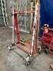 STEEL GLASS PANEL RACK, 1200mm, MOBILE