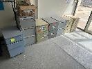 5 x 2 DRAWER FILING CABINETS & 2 x 3 DRAWER