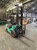 Forklift, Mitsubishi, Mod: Fg15t, S/No: F25a-52326, Max: 1,500kg, Lift: 4,000mm, Tilt & Side Shift, Pneumatic Tyres, 2 X Stagemast, Hours: 6,510, Lpg, Work Lights