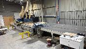53 · ANDI MOTORISED CNC WOODWORKING NESTING MACHINE, MOD: SELEXX3719, S/NO: FAANCST97225 (2008), WITH SCISSOR LIFT FEED TABLE, 3600 x 1800mm,, DISCHARGE CONVEYOR DECK, 4200 x 2700mm, 2 x BECKER VACUUM PUMPS, 415V, 3 PHASE PROGRAMMABLE CONTROL