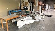 55 · NANXING PRECISION SLIDING TABLE WOODWORKING PANEL SAW, MOD: MJK1132F1, S/NO: 021120002 (2020), WITH SCRIBING BLADE, ADJUSTABLE BACK GAUGE,, OUTRIGGER TABLE, 415V, 3 PHASE