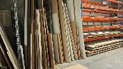 75 · ASSORTED LAMINATE AND VENEERED MDF & PARTICLEBOARD FULL SHEETS & OFFCUTS, 4 X BAYS