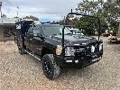 112 · 2008 CHEVROLET SILVERADO 2500HD DURAMAX DUAL CAB TRAY TOP, REG: XX 656U, VIN: 1GCHK23678F160488, ODO: 365,969kms SHOWING, TURBO DIESEL, AUTOMATIC TRANSMISSION,, BLUETOOTH, CRUISE CONTROL, POWER WINDOWS, GME RADIO, STEEL BULL BAR, REMOVABLE LADDER RACK, LED LIGHT BAR & SPOTS, FITTED WITH SERVICE BODY CANOPY, DUAL SIDED STORAGE,, UNDER BODY TOOLBOXES, TOW PACK, 65mm BALL, WORX 20" ALLOYS, LIFT KIT, REBUILT FRONT END, , NOTE: CANOPY CONTENTS NOT INCLUDED, (WITH PAPERS, WITH 2 KEY/S, WITH OWNER'S MA