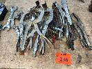 10 X Assorted Quick Action Clamps, Pipe Clamp