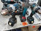 247 · MAKITA 18V TOOLS, DRILLS, DIE GRINDER, 3 x BATTERIES, 3.4 & 5AH
