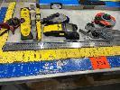 324 · ASSORTED MEASURING EQUIPMENT, SET SQUARES, RULERS, LEVELS & TAPES