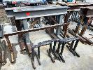 367 · 2 x I BEAM TRESTLES, 1300 x 900mm & 4 x LOW LEVEL TRESTLES