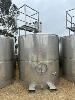 84 · SEAM WINE STORAGE TANK,, 10KL CAP, TOTAL HEIGHT WITH HAND RAIL ACCESS 3.7m, TOP & SIDE HATCH'S, HAND RAIL PLATFORM, PENTAIR VALVE, 2 WELD IN ADAPTORS, DOUBLE SIDED, FORK POCKETS & LIFT LUGS