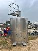 94 · SEAM WINE STORAGE TANK,, 7.5KL CAP, TOTAL HEIGHT WITH HAND RAIL ACCESS 3.7m, TOP & SIDE HATCH'S, HAND RAIL PLATFORM, PENTAIR VALVE, 2 WELD IN ADAPTORS, DOUBLE SIDED, FORK POCKETS & LIFT LUGS
