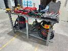 163 · STEEL FRAME WORK BENCH, 1730 x 800mm, PARTICLEBOARD TOP