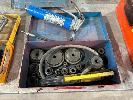 168 · HYDRAULIC HOLE PUNCH SET, 13 x DIES & GREASE GUN