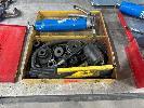 169 · HYDRAULIC HOLE PUNCH SET, 13 x DIES & GREASE GUN