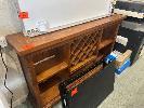 16 · TIMBER CTV STAND & WINE BOTTLE HOLDER, 1800mm