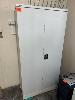 34 · SURE FILE 2 DOOR CABINET & HUGE QUANTITY STATIONERY & LAMINATOR