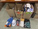 55 · 3 x BOXES ASSORTED PPE, GLOVES, HARD HATS,WELD GLOVES, ETC