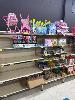 70 · CHILDRENS TOYS, BOARD GAMES, CARS, COLOURING BOOKS, WATER GUNS, STROLLERS, 9 x SHELVES