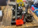 101 · 16 x MILL CUTTERS, STAND & 3 x ASSORTED TIPPED CUTTERS NO GST