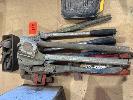 135 · HAND TOOLS INCLUDING SHEAR, BOLT CUTTER, TUBE BENDER, STILLSONS, WAD PUNCH SET, ETC NO GST