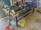 165 · ANGLE PLATE STEEL BENCH, 2200mm, 10mm TOP NO GST