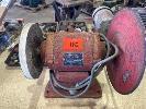182 · SUNBEAM GD GRINDER, DOUBLE ENDED, EX SHEARING PLANT, 10" STONE & DISC, 240V NO GST