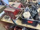 189 · 4 x SPRAY GUNS INCLUDING GRAVITY FEE & TOUCH UP, CANTILEVER TOOL BOX, BRASS FITTINGS, PARTS, ETC NO GST