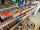 263 · SOLID ROUND, AXLE, FLAT BAR & 3 & 4" ROUND ON FLOOR, 2 x SHELVES NO GST