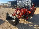 106 · KIOTI TRACTOR, FE LOADER BACKHOE, DOM: 2019, MOD: CK3010HST, HOURS: 850, FITTED WITH FRONT END LOADER ATTACHMENT, MOD: KL128, GP BUCKET, 4 IN 1 BUCKET & 2 x SETS HAY FORKS,, BACKHOE ATTACHMENT,, MOD: KB2465, 450m BUCKET, HYDRAULIC STABLILISERS, FULL SET OF SPARE WHEELS & TYRES, ROPS BAR, WITH MANUALS NO GST