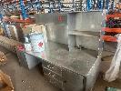 Stainless Steel Laboratory Bench, 2000 X 800mm, Splashback & Shelf & Drawer Unit No Gst