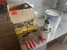 FIBREGLASS SET, RESIN, GLASS, APPLICATORS, GLOVES, ETC NO GST