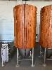 Fermentation Tank,, Stainless Steel Barrel Look Cladding, Conical Base, Side Hatch, Freestanding, 1200 Litre App