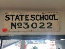 Antique State School Sign, Timber