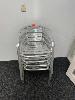 4 X Aluminium Cafe Chairs