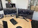Computer, Custom Built, Antec Case, Core I7 12700 @ 2.1ghz, 16gb Ram, 500gb Ssd, Intel Uhd Graphics 770, B760m Gaming Wifi Plus Motherboard, Keyboard & Mouse With 2 X Samsung Ls32d39xg 32" Curved Monitors, , ** Items Located Upstairs **