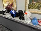 87 · 4 x MANNEQUIN HEADS, 2 x TACTICAL HELMETS & RIDDELL FOOTBALL HELMET, , ** ITEMS LOCATED UPSTAIRS **