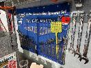 Spanner Roll, Kincrome, Lever, Mastic Guns, Spanners, Shifter, Jaws, Etc., (On Shelf Wall)