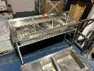 Triple Bowl Stainless Steel Sink On Frame, 1,450 X 500mm, With Twin Bowl Stainless Steel Sink (No Frame), 1,250 X 600mm