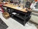 5 x TIMBER TOP MODULAR BENCHES,, 1100 x 540 x 900mm