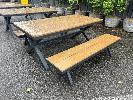 COMPOSITE PICNIC TABLE WITH 2 x BENCH SEATS, 2000 x 1000mm