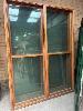 61 · 2 x CEDAR DOUBLE SASH WINDOWS, 2400 x 1800, AS NEW