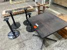 90 · JARRAH PEDESTAL TABLE